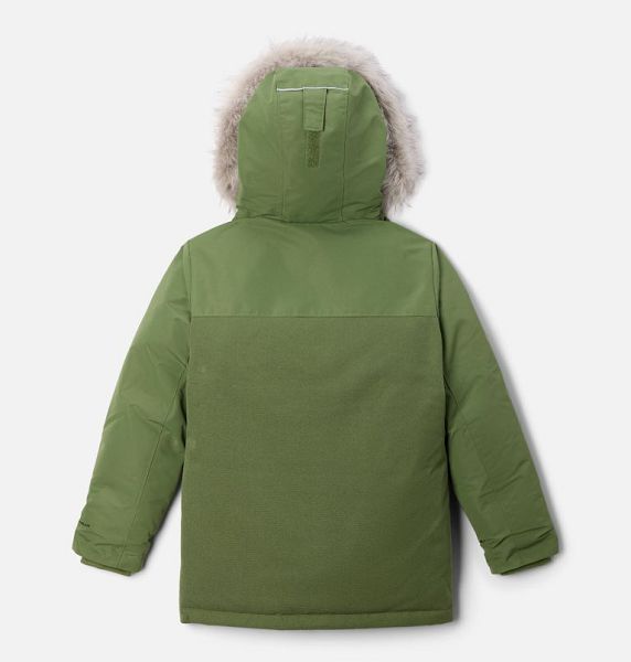 Kids' Columbia Boundary Bay™ Down Waterproof Parka Jackets Green | US-UDJSLY-754