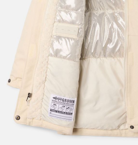 Kids' Columbia Boundary Bay™ Down Waterproof Parka Jackets White | US-PXZKJG-873