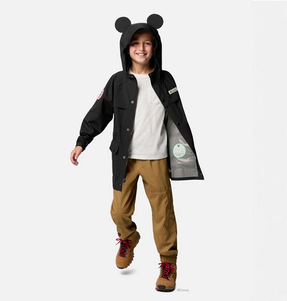 Kids' Columbia CSC x Mickey Mouse Ibex™ Waterproof Shell Jackets Black | US-ZGFVSJ-217