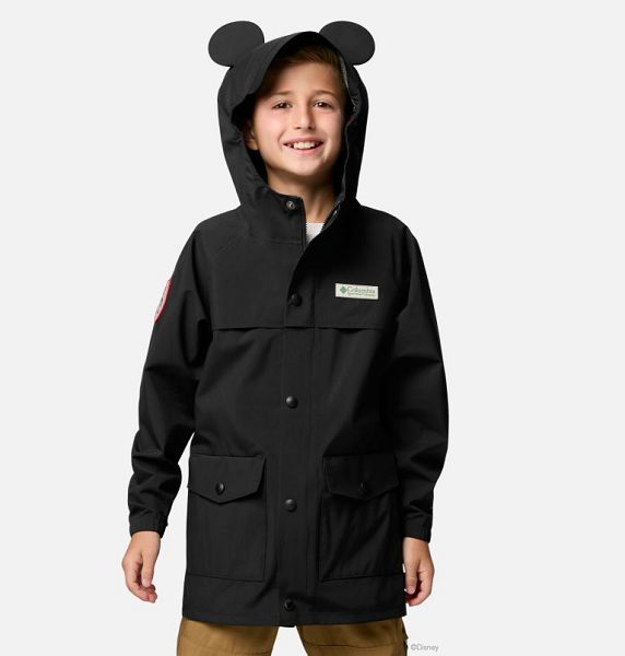 Kids\' Columbia CSC x Mickey Mouse Ibex™ Waterproof Shell Jackets Black | US-ZGFVSJ-217