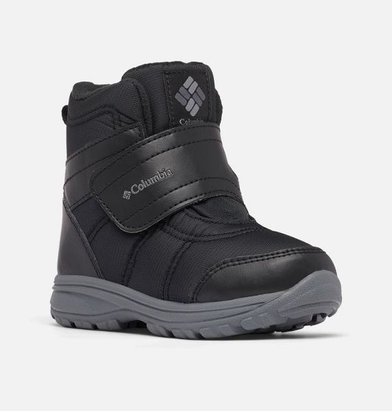 Kids' Columbia Fairbanks™ Omni-Heat™ Waterproof Winter Boots Black / Deep Grey | US-JRBTLF-015