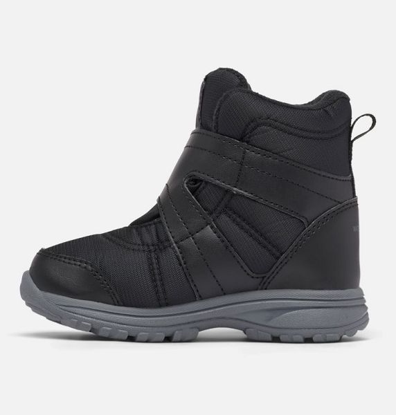 Kids' Columbia Fairbanks™ Omni-Heat™ Waterproof Winter Boots Black / Deep Grey | US-JRBTLF-015