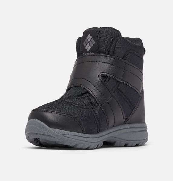 Kids' Columbia Fairbanks™ Omni-Heat™ Waterproof Winter Boots Black / Deep Grey | US-JRBTLF-015