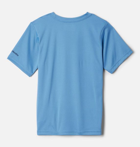 Kids' Columbia Fork Stream™ Technical Graphic T-Shirt Blue | US-RXQAVT-189