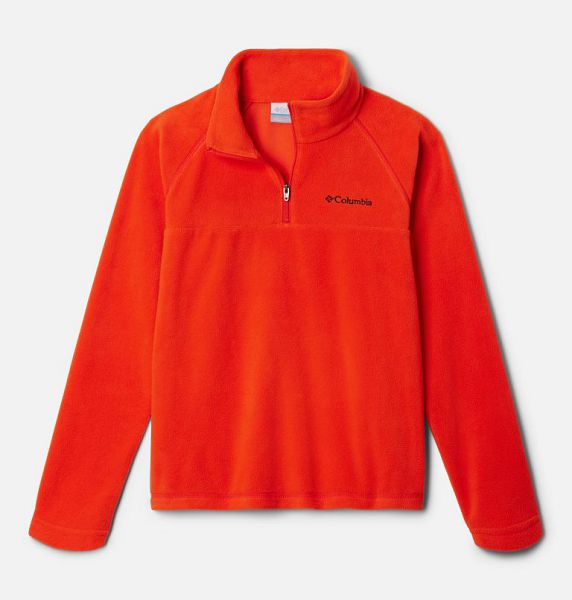 Kids\' Columbia Glacial™ Fleece Quarter Zip Pullover Orange | US-LBSONT-745