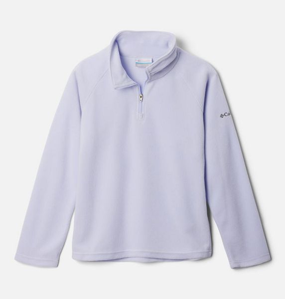 Kids\' Columbia Glacial™ Fleece Quarter Zip Pullover Purple | US-KEWIVX-671