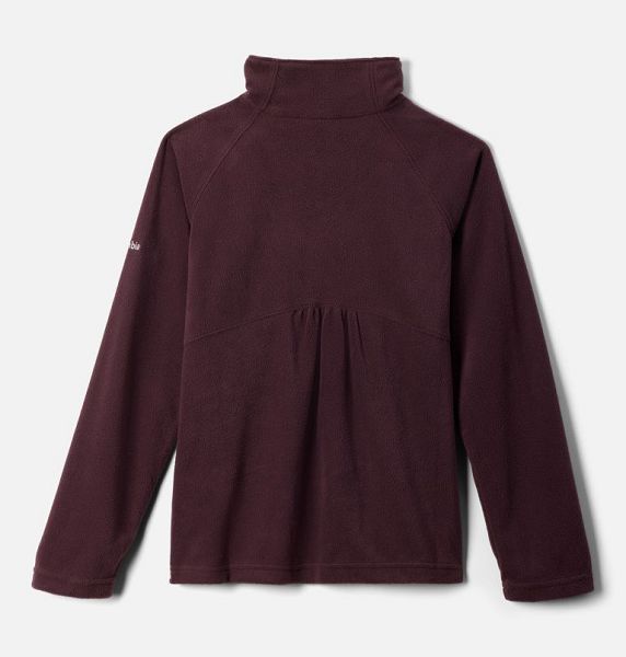 Kids' Columbia Glacial™ Fleece Quarter Zip Pullover Burgundy | US-TPNFJO-683