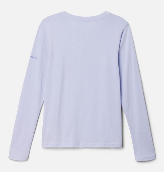 Kids' Columbia Hazeldel Hill™ Long Sleeve Graphic T-Shirt Blue | US-LSWDTV-534