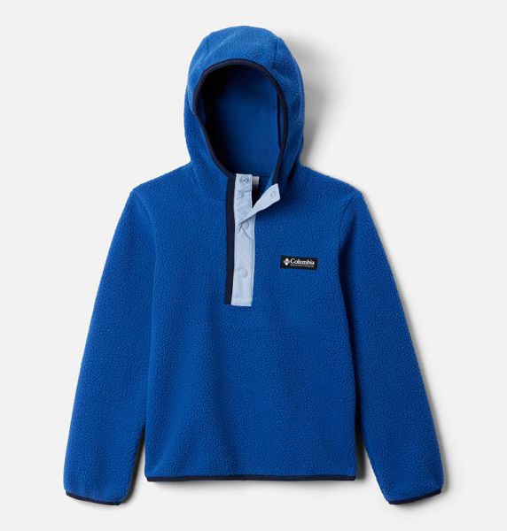 Kids\' Columbia Helvetia™ Sherpa Fleece Hoodie Blue | US-WKDECM-718