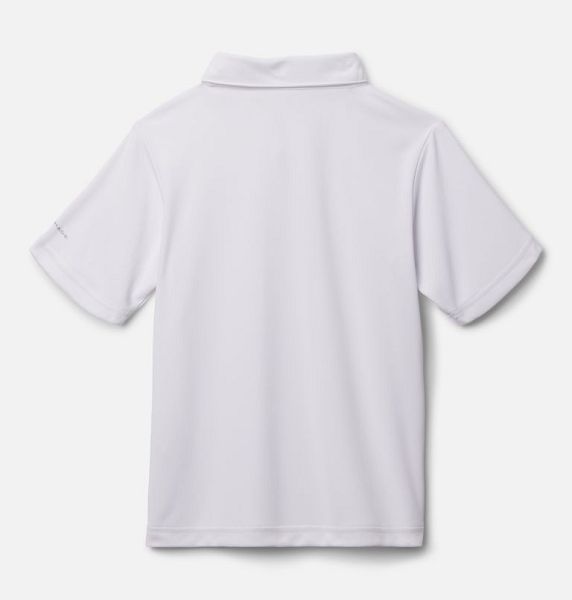 Kids' Columbia Hike™ Technical Polo Shirts White | US-TBXWVO-368