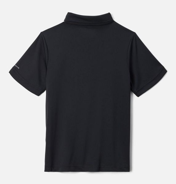 Kids' Columbia Hike™ Technical Polo Shirts Black | US-BWSLXK-531