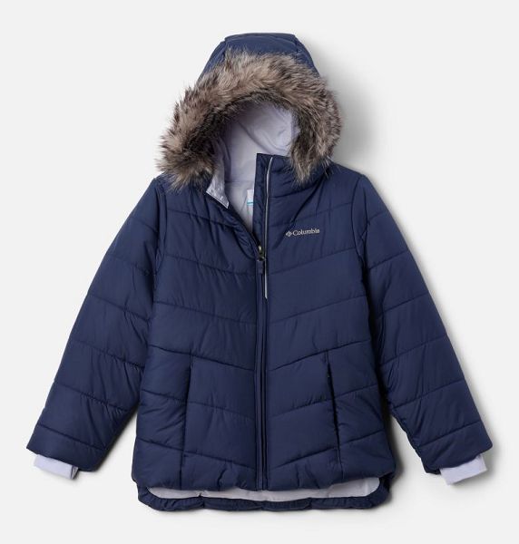 Kids\' Columbia Katelyn Crest™ III Hooded Insulated Jackets Navy | US-GYHVUB-365