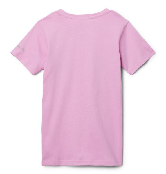 Kids' Columbia Mission Lake™ Graphic Casual Cotton T-Shirt Pink | US-XSYVNA-972