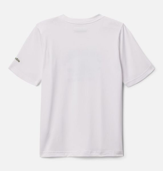 Kids' Columbia Mount Echo™ Technical Graphic T-Shirt White | US-EDXUVK-613