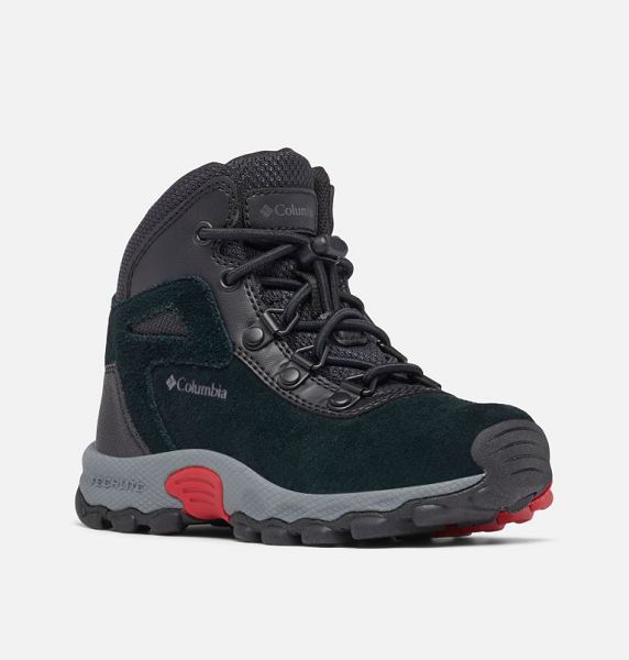 Kids' Columbia Newton Ridge™ Amped Hiking Boots Black / Blue Red | US-OMDRQA-082