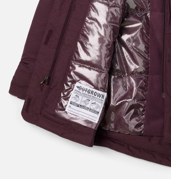 Kids' Columbia Nordic Strider™ II Waterproof Parka Jackets Burgundy | US-RQFYKZ-631