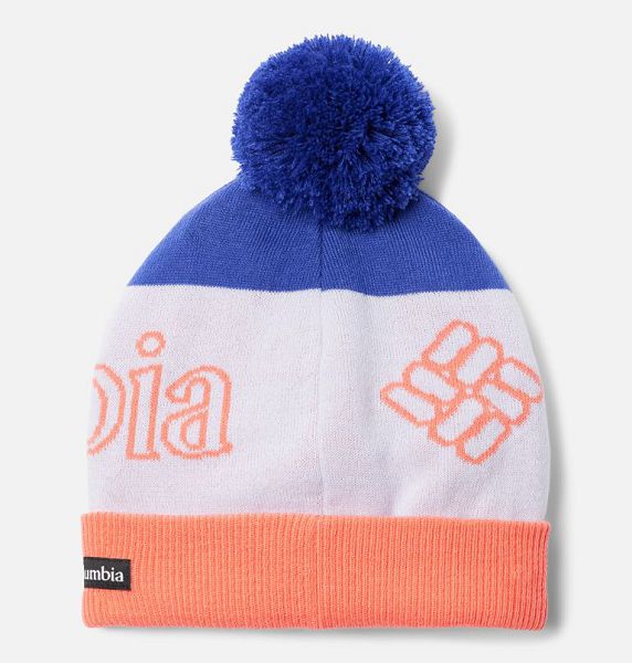 Kids' Columbia Polar Powder™ Beanie Blue / Coral | US-RWBKMV-718