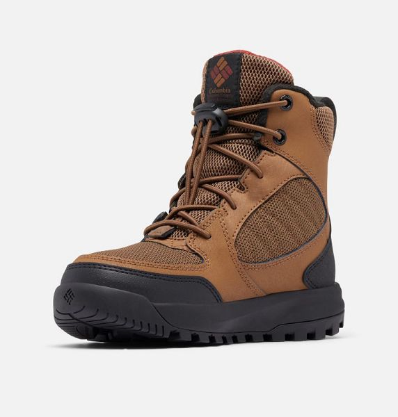 Kids' Columbia Portlander™ Omni-Heat™ Waterproof Winter Boots Light Brown / Brown | US-HONFQW-826