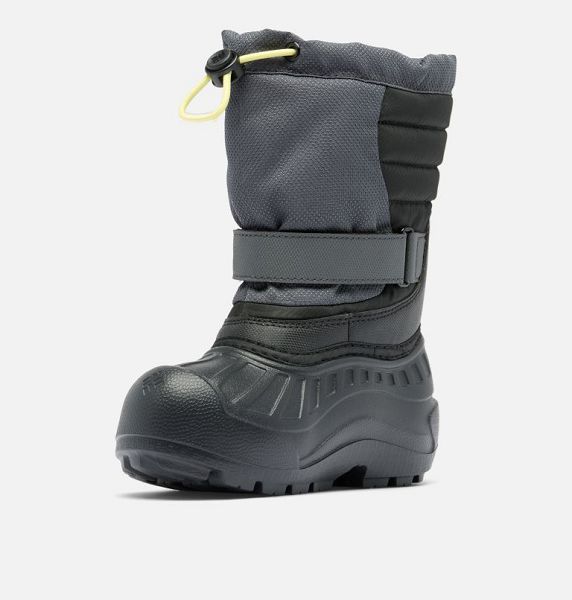 Kids' Columbia Powderbug™ Snowlite™ Snow Boots Dark Grey / Black | US-DZOPUK-319