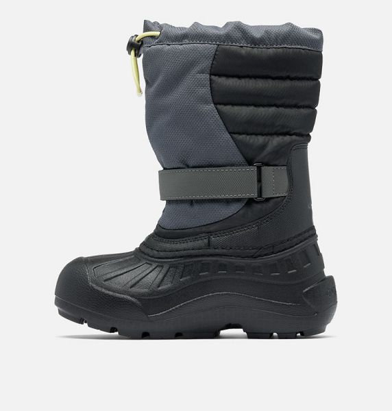 Kids' Columbia Powderbug™ Snowlite™ Snow Boots Dark Grey / Black | US-HYAMCW-825