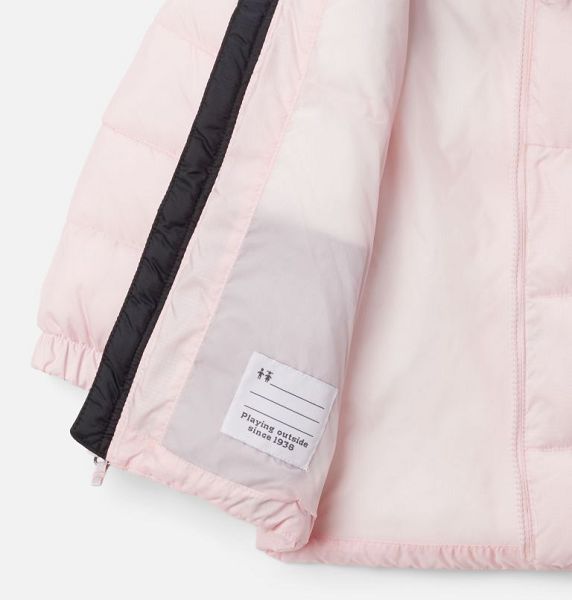 Kids' Columbia Puffect™ II Hooded Jackets Pink / Black | US-NCEYSV-318