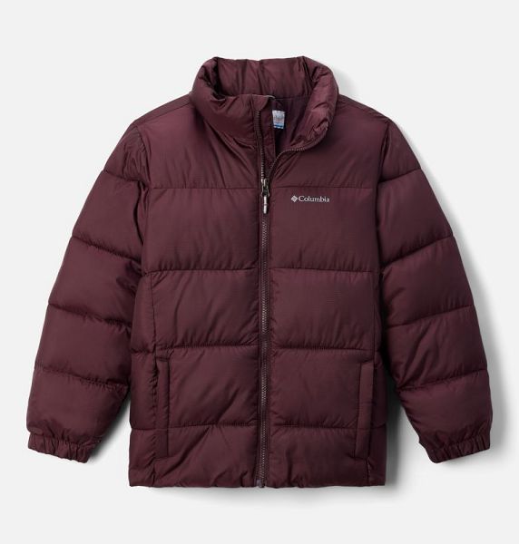 Kids\' Columbia Puffect™ II Puffer Jacket Burgundy | US-FDKJIR-406