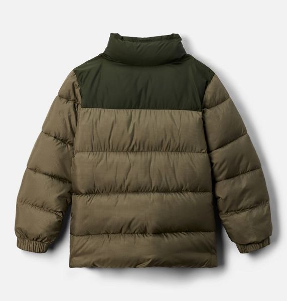 Kids' Columbia Puffect™ II Puffer Jacket Grey / Green | US-XFOTZQ-704