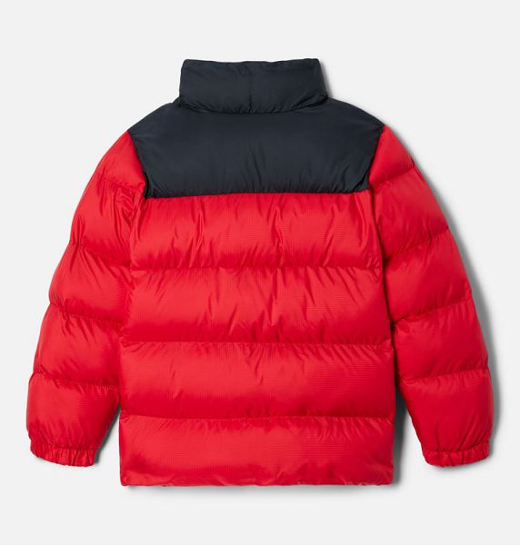 Kids' Columbia Puffect™ Puffer Jacket Blue / Red / Black | US-LTEKNA-934