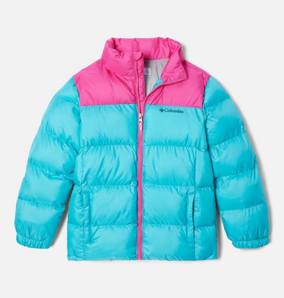 Kids\' Columbia Puffect™ Puffer Jacket Pink | US-VYODUX-620