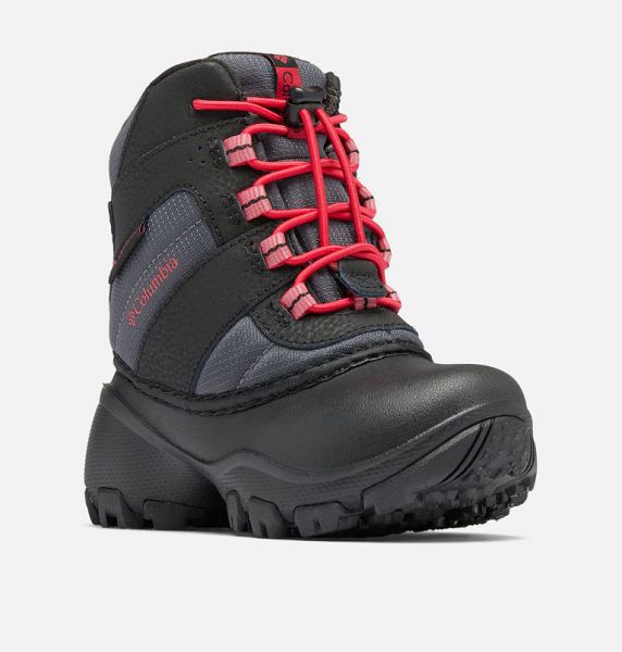 Kids' Columbia Rope Tow™ III Waterproof Boots Dark Grey / Blue Red | US-FSAVOY-173