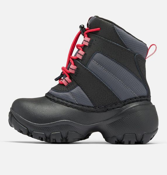 Kids' Columbia Rope Tow™ III Waterproof Boots Dark Grey / Blue Red | US-FSAVOY-173