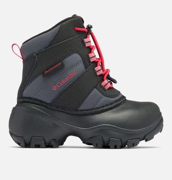 Kids\' Columbia Rope Tow™ III Waterproof Boots Dark Grey / Blue Red | US-FSAVOY-173