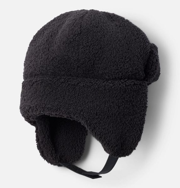 Kids' Columbia Rugged Ridge™ II Sherpa Trapper Beanie Black | US-LMJYZP-056