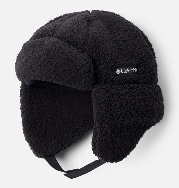 Kids\' Columbia Rugged Ridge™ II Sherpa Trapper Beanie Black | US-LMJYZP-056