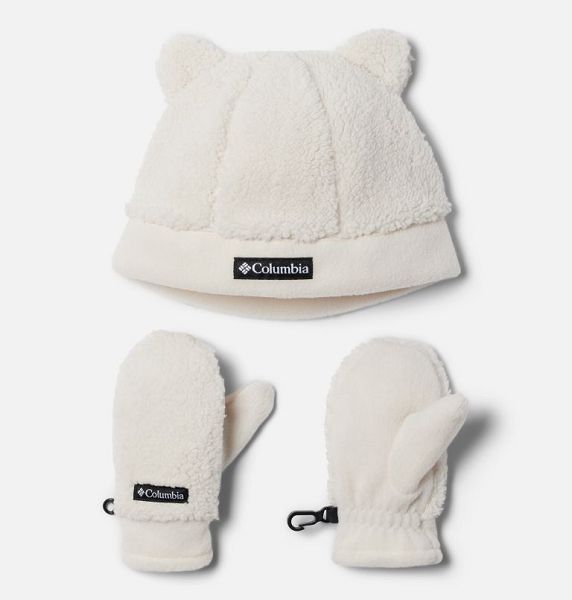 Kids\' Columbia Rugged Ridge™ and Mittens Beanie White | US-SRKVTF-095