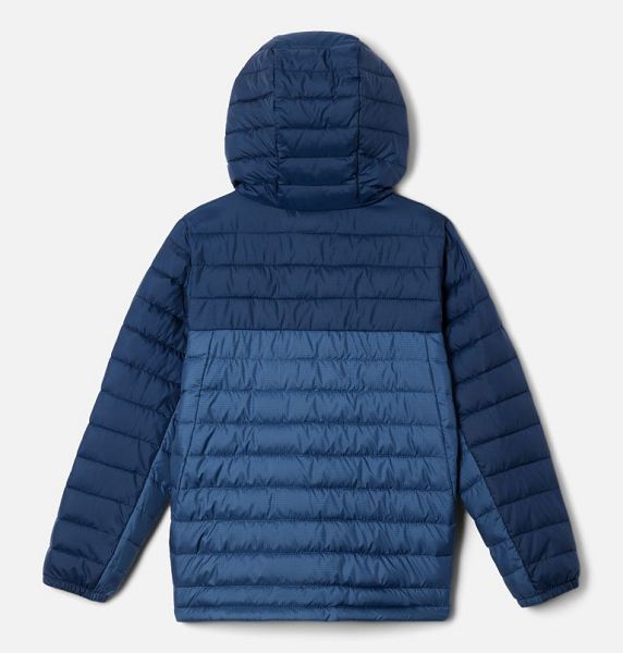 Kids' Columbia Silver Falls™ Insulated Hooded Jackets Dark Blue / Navy | US-PETCAJ-723