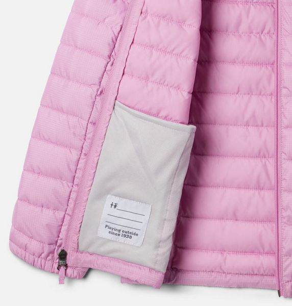 Kids' Columbia Silver Falls™ Insulated Hooded Jackets Pink | US-UQGRME-731