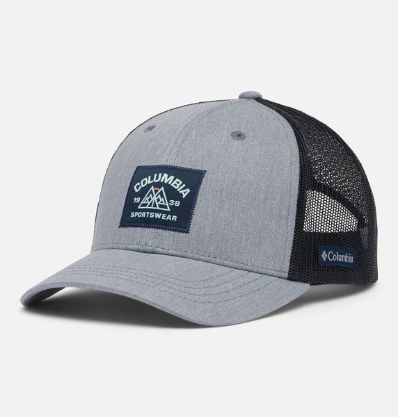 Kids\' Columbia Snap Back Caps Grey / Navy | US-HKGQYE-321