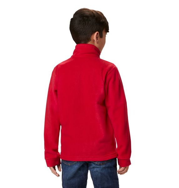 Kids' Columbia Steens Mountain™ II Fleece Jackets Blue / Red | US-VNJGUX-692