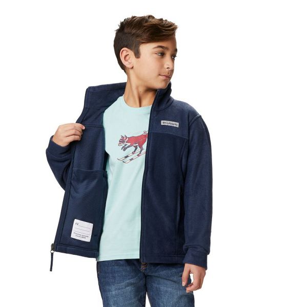 Kids' Columbia Steens Mountain™ II Fleece Jackets Navy | US-PDWAFQ-198