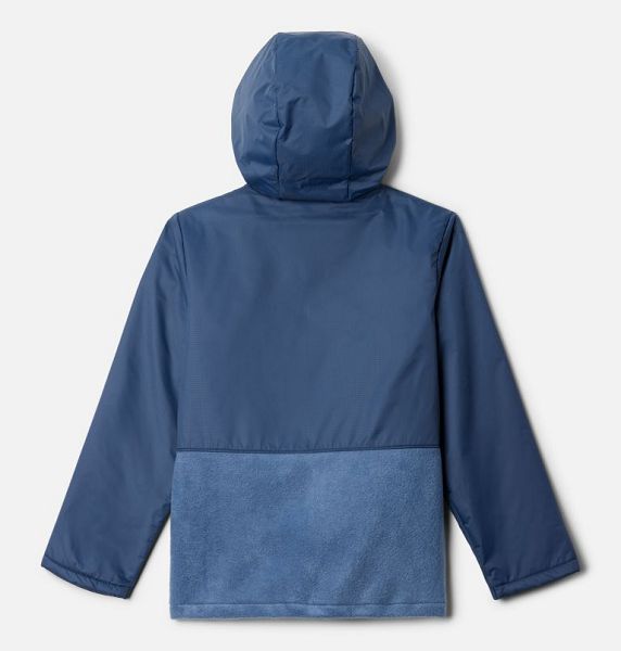 Kids' Columbia Steens Mountain™ II Novelty Hooded Fleece Jackets Dark Blue / Navy | US-BGUTNK-390