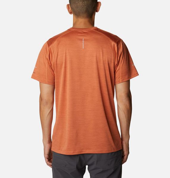 Men Columbia Alpine Chill™ Zero Technical T-Shirt Orange | US-ALJTZV-390