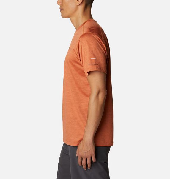 Men Columbia Alpine Chill™ Zero Technical T-Shirt Orange | US-ALJTZV-390