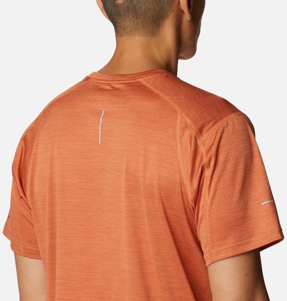 Men Columbia Alpine Chill™ Zero Technical T-Shirt Orange | US-ALJTZV-390