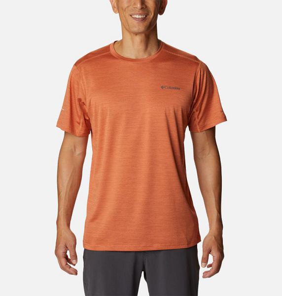 Men Columbia Alpine Chill™ Zero Technical T-Shirt Orange | US-ALJTZV-390