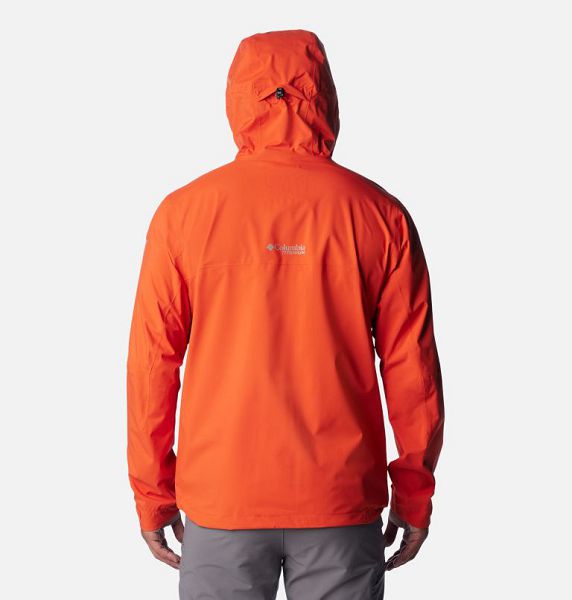 Men Columbia Ampli-Dry™ III Waterproof Hiking Shell Jackets Orange | US-NGIEAC-296