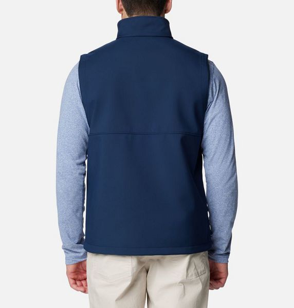 Men Columbia Ascender™ II Softshell Hiking Gilet Navy | US-FLMYRZ-893