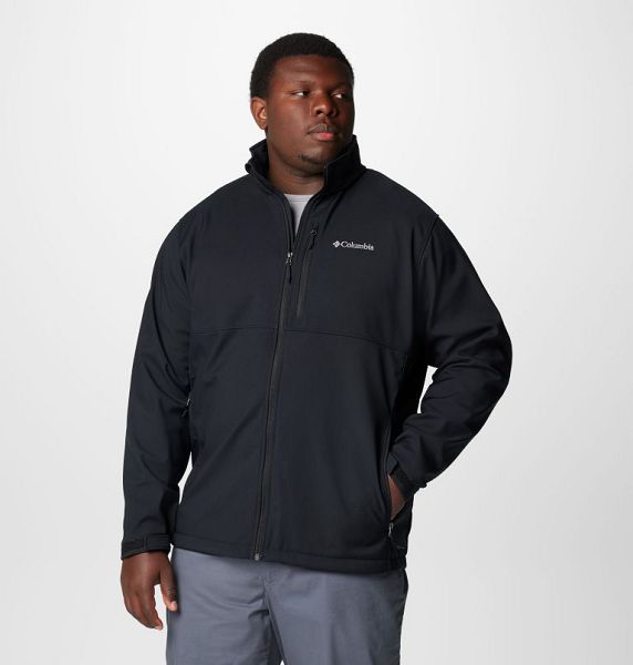 Men Columbia Ascender™ Softshell Jackets Black | US-RWZCFN-821