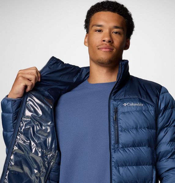 Men Columbia Autumn Park™ II Down Jackets Dark Blue / Navy | US-KOJNLM-780