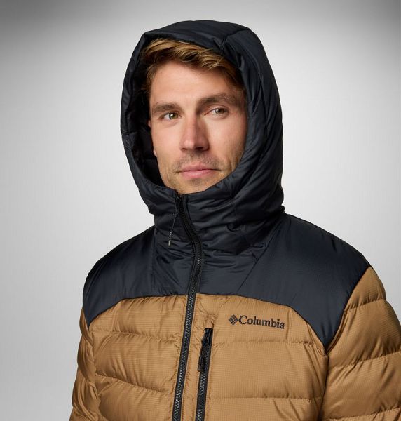 Men Columbia Autumn Park™ II Hooded Down Jackets Black | US-KYBSQL-601